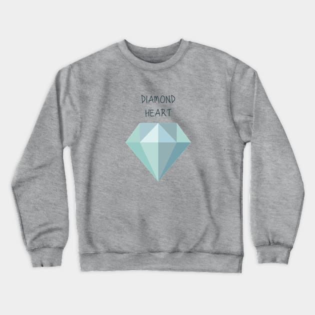 Diamond heart Crewneck Sweatshirt by AliJun